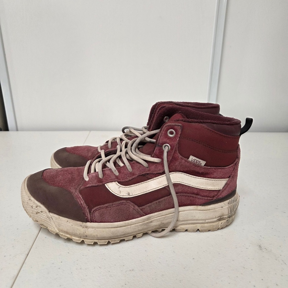 Vans UltraRange EXO Hi MTE-1 Burgundy Suede Sneaker Boots Mens 8.5 Womens 10